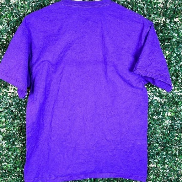 Men’s Vintage VTG Champion Logo Purple T-shirt Size Medium ACTIVEWEAR Sporty - Picture 5 of 6
